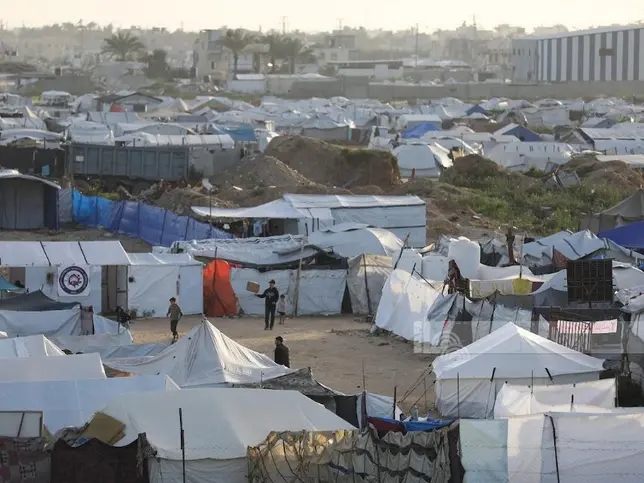 Obóz przesiedleńców w Strefie Gazy